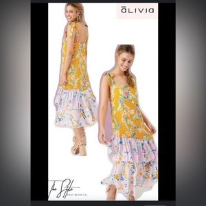 ālivia Floral Mustard & Lilac Dress